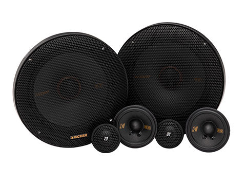 Kicker 51KSS365 6.5" 160W 4-Ohm 3-Way Component Speakers=Tweeters KSS365