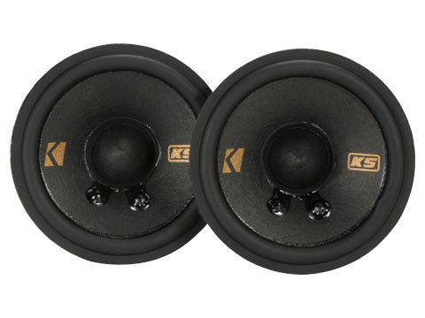 Kicker 51KSC2704 2.75" 50W 4-Ohm Coaxial Mid-Range Speakers w/ Tweeters KSC270