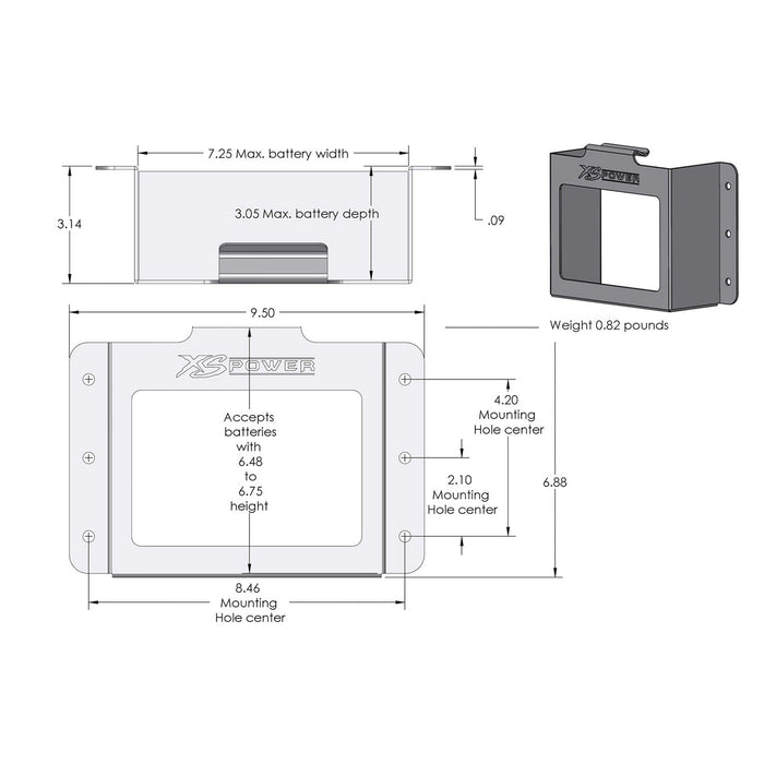 XS Power 511 - 680 Side Mount