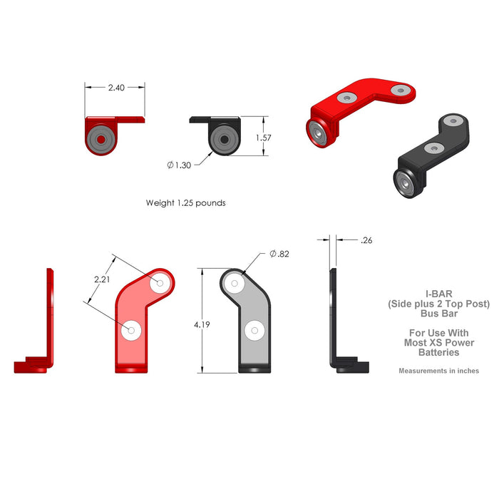 XS Power 555 Battery Post Adaptor