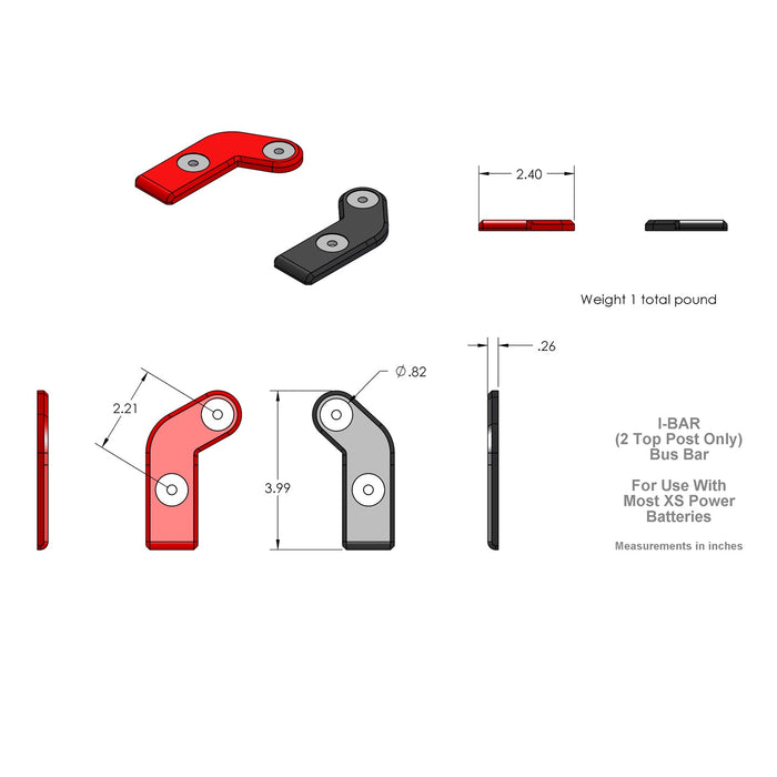XS Power 556 Battery Post Adaptor