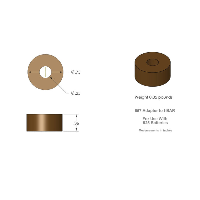 XS Power 557 Battery Post Adaptor