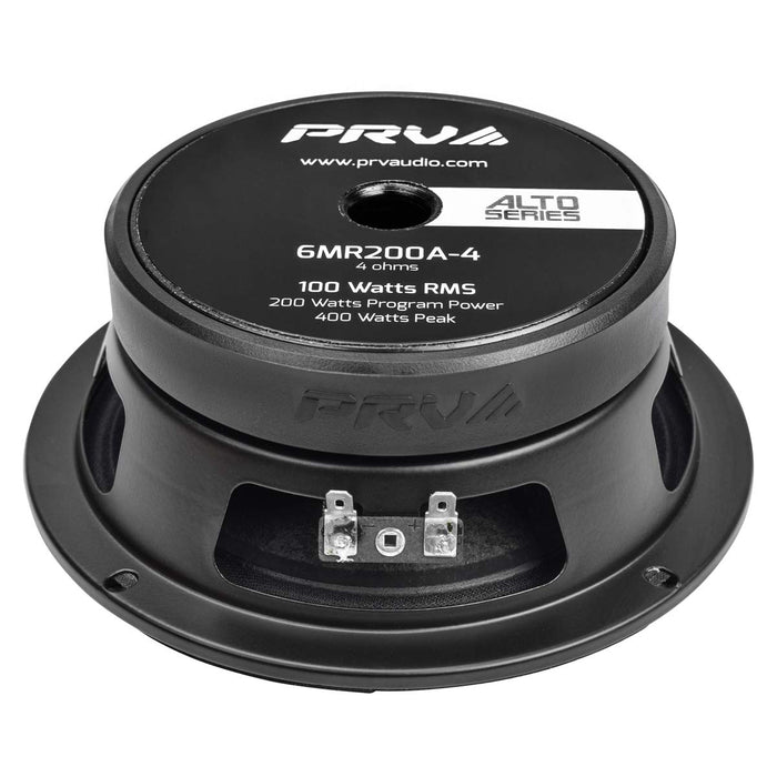 PRV Audio 6MR200A-4 6.5" 4-Ohm 200W Midrange Car Pro Audio Speaker MID