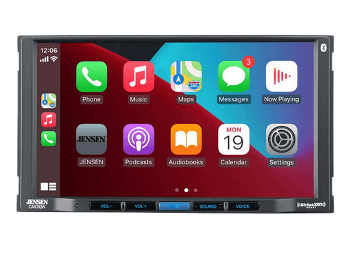 Jensen CAR710W Double-DIN Receiver w/ Apple CarPlay / Android Auto - Showtime Electronics