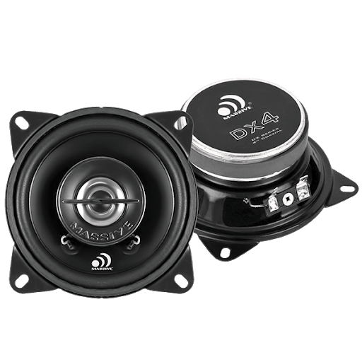 Massive Audio DX4 60 Watt 4" Car Audio Coaxial Speakers - Showtime Electronics