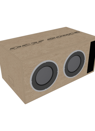 Deaf Bonce Dual 12" 3512R MDF Ported Enclosure