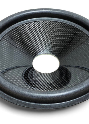 15″ Carbon Fiber Subwoofer Cone - U Roll - 3″ Opening image 0