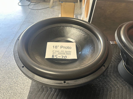 18" D1 Subwoofer Prototype - 2000W RMS - BS-70 image 0