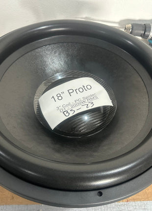 18" D1 Subwoofer Prototype - 2000W RMS - BS-73 image 0
