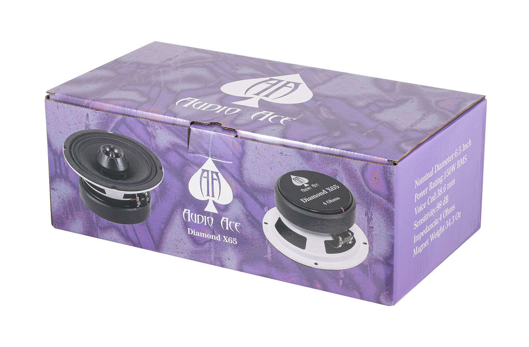 Audio Ace Diamond X8 8″ Coaxial Mid‑Range Pro Speaker - 180W RMS, 4Ω