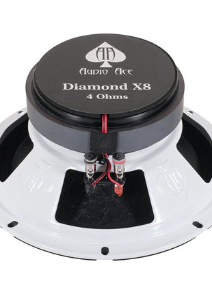 Audio Ace Diamond X8 8″ Coaxial Mid‑Range Pro Speaker - 180W RMS, 4Ω