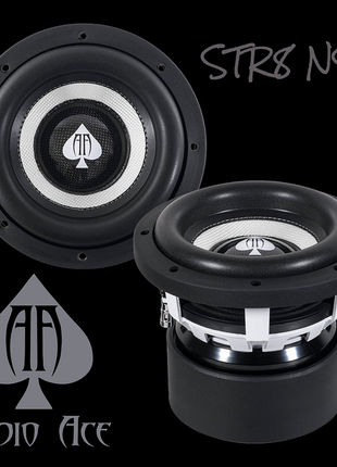 AUDIO ACE STR8 NST 8" DUAL 2 OHM SUBWOOFER
