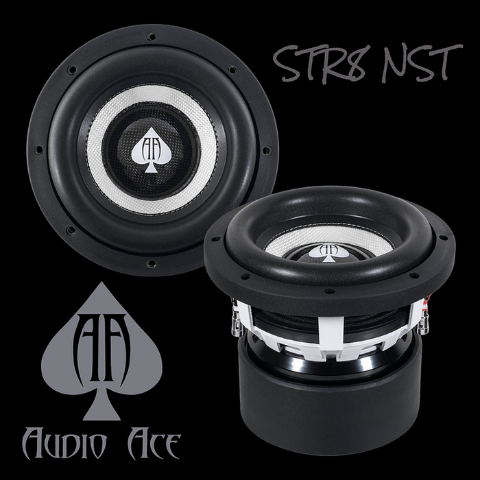 AUDIO ACE STR8 NST 8" DUAL 2 OHM SUBWOOFER