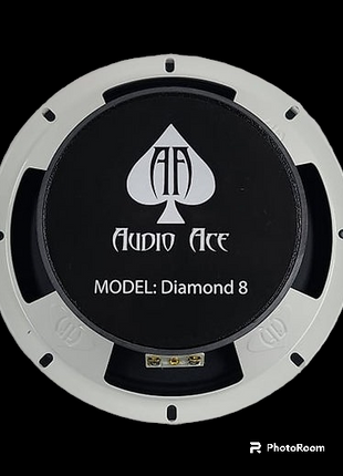 Audio Ace Diamond 8″ Mid‑Range Pro Audio Car Speaker - 180 W RMS, 4Ω