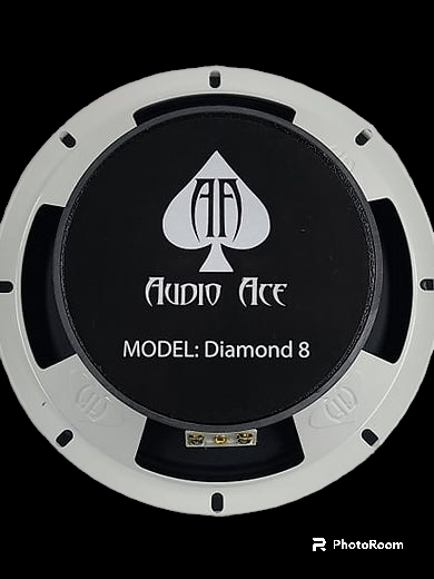 Audio Ace Diamond 8″ Mid‑Range Pro Audio Car Speaker - 180 W RMS, 4Ω