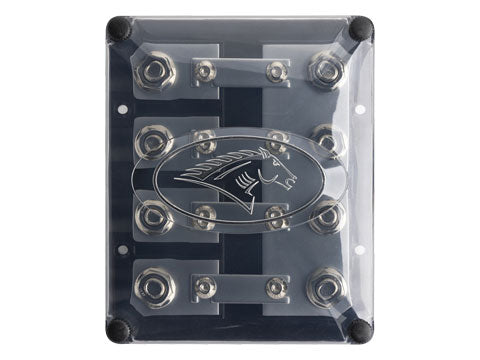 Kicker Warhorse 50HPFD4 Nickel Playted 4-Out Fused Distribution Block HPFD4