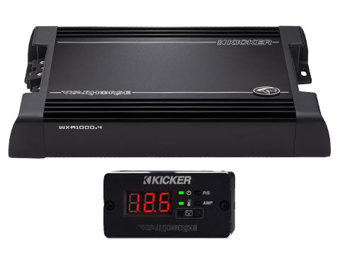 Kicker Warhorse 49WXA10004 1000W 4-Channel Car Audio Amplifier/Amp WXA1000.4
