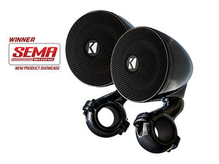 Kicker 47PSMB32 PSM gloss black motorcycle handlebar speakers