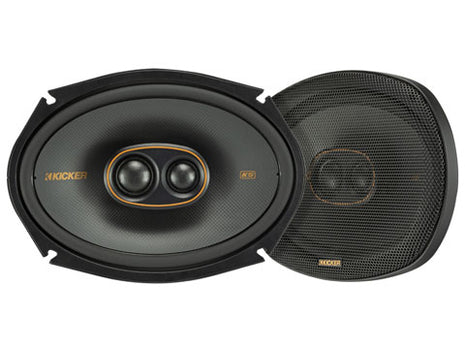 Kicker 51KSC69304 6x9 6" x 9" 150W 4-Ohm 3-Way Triaxial Speakers Coaxial KSC6930