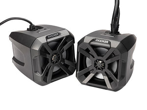Kicker 48BTCAN65 PowerCans 6.5" Bluetooth UTV/Golf Cart Speakers w/ RGB LED 150W