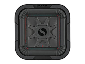 Kicker 46L7T82 L7T 8" 700W Dual 2-Ohm Shallow Mount Thin Subwoofer Solo-Baric