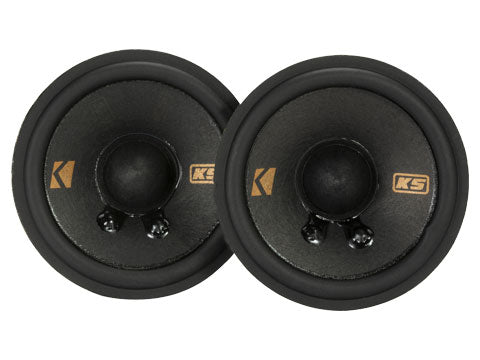 Kicker 51KSC2704 2.75" 50W 4-Ohm Coaxial Mid-Range Speakers  w/ Tweeters KSC270