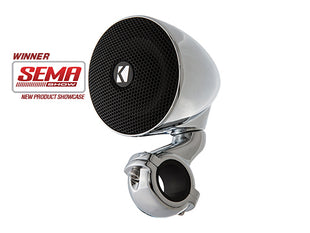 Kicker 47PSM32 PSM chrome motorcycle handlebar speakers