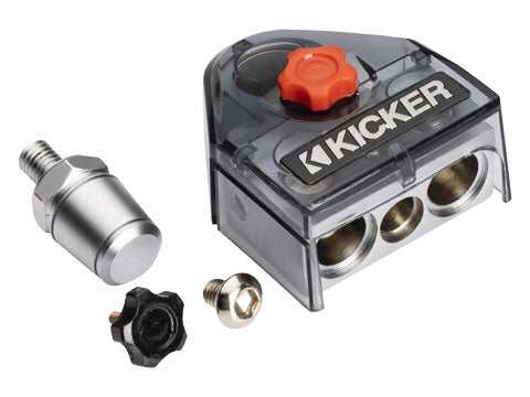 Kicker Warhorse 50BT4S +/- Nickel Plated Battery Terminal w/ Side Post Inserts 4 Out