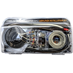 4 Gauge AWG Silver/Black OFC Amplifier Wire Kit - Sundown Audio