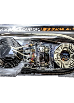 4 Gauge AWG Silver/Black OFC Amplifier Wire Kit - Sundown Audio