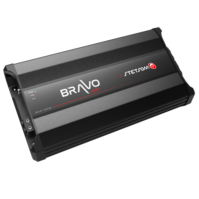 STETSOM BRAVO BASS 8K Mono 1-Channel Class D - 8000 Watts DIGITAL SUBWOOFER AMPLIFIER