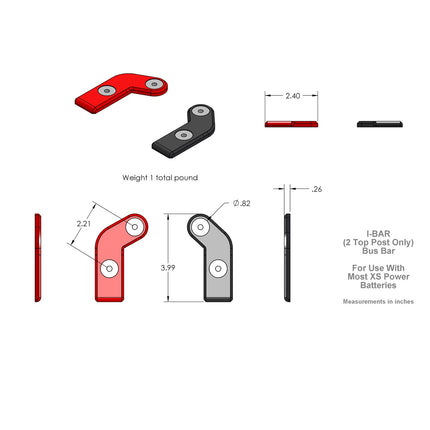 XS Power 554 Battery Post Adaptor