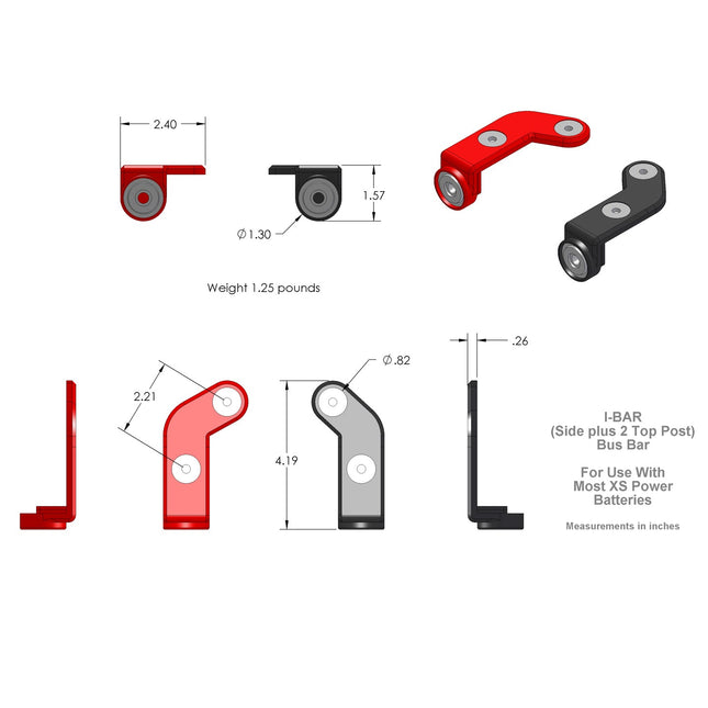 XS Power 555 Battery Post Adaptor