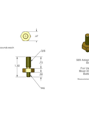 XS Power 589 Battery Post Adaptor