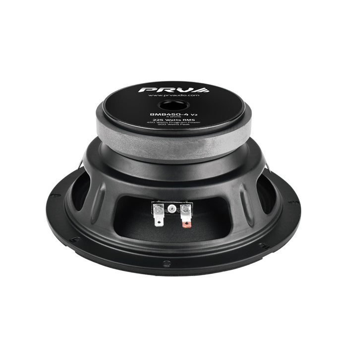PRV Audio 8MB450-4 v2 8" 4-Ohm 450W Midrange Car Pro Audio Speaker MID