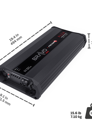 Stetsom BRAVO BASS Flex 8K Mono Class D Car Audio Amplifier