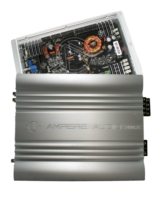 Ampere Audio AA-200.4 350Wx4 Four Channel Car Amplifier – High Power Car Audio Amp