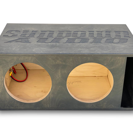 Sundown Xv2 Birch Dual 10" Ported Subwoofer Enclosure 3.0 cu.ft. Sub Box