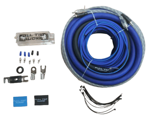 Full Tilt 1/0 Gauge Amplifier Wiring Kit - Multiple Colors