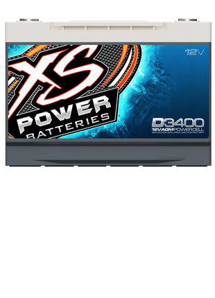 XS Power D3400 12V AGM 3300A Car Audio AGM Battery/PowerCell Group 34