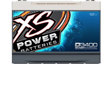 XS Power D3400 12V AGM 3300A Car Audio AGM Battery/PowerCell Group 34