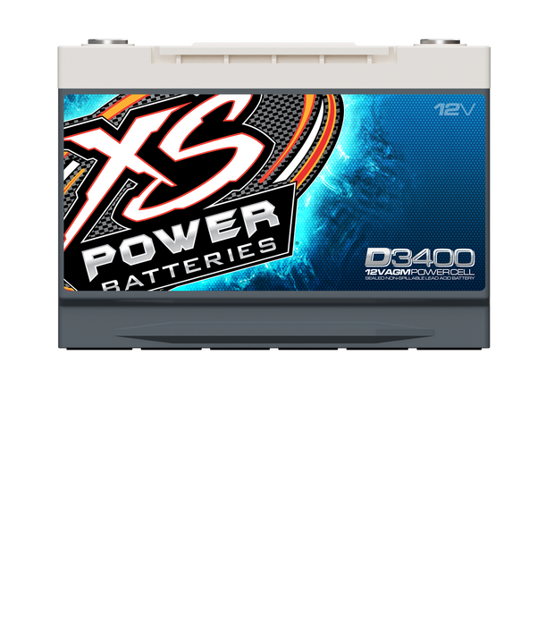 XS Power D3400 12V AGM 3300A Car Audio AGM Battery/PowerCell Group 34