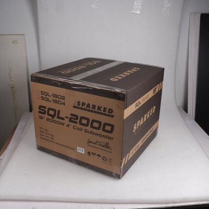 Sparked Innovations 18" SQL-2000 Car Audio Subwoofer 2000W DVC