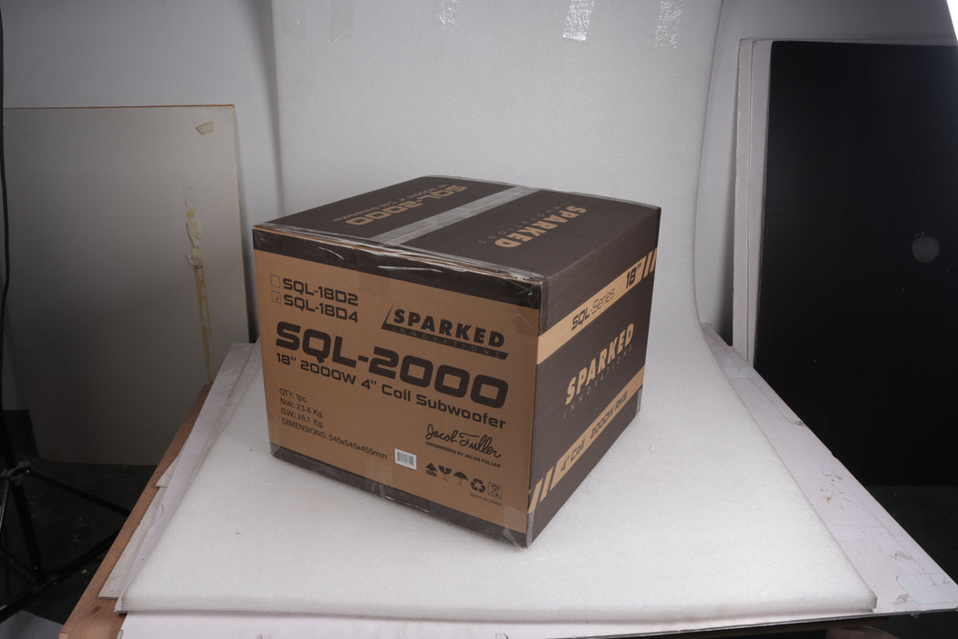 Sparked Innovations 18" SQL-2000 Car Audio Subwoofer 2000W DVC