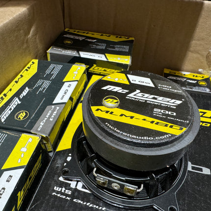 B-Stock Mclaren Sound MLM-480 4" Midrange Speaker 1" Vc, 200W Max