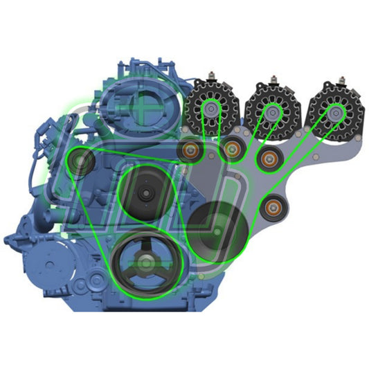 Mechman Alternators Triple Alternator Bracket 99-13 GM Trucks w/4.8L, 5.3L, 6.0L & 6.2L