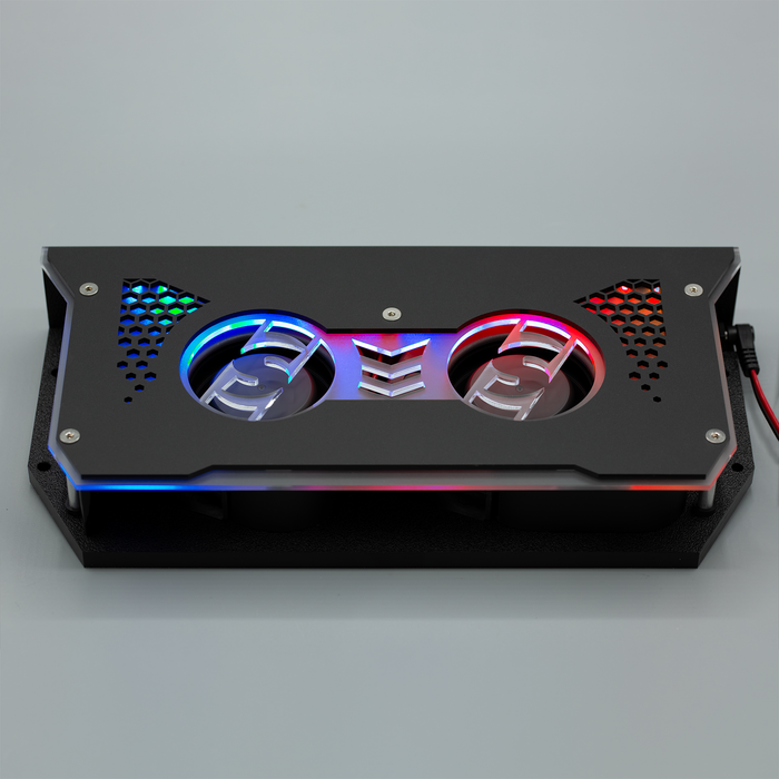 Sparked Innovations Fannie Twin Motor Cooling Fan w/ RGB LED