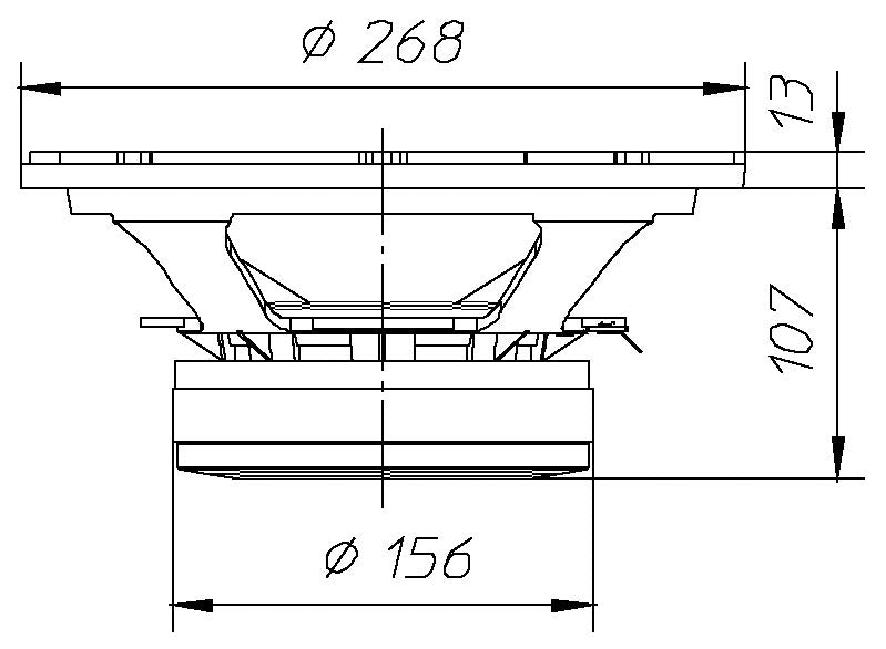 Ciare PW257 Professional 10" Low Frequency Driver