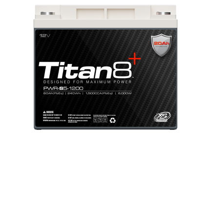 XS Power Titan8 PWR-S5 1200 12V Lithium BCI Group 35 Battery