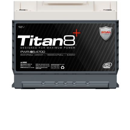 XS Power Titan8 PWR-S5-4700 12v Lithium BCI Group 47 Battery